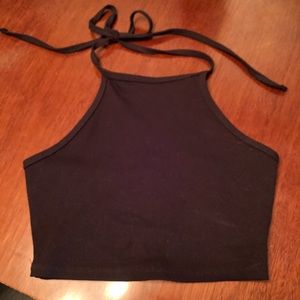 Full tilt halter crop top